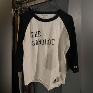 Champion Sandlot ⚾️ Black and White Raglan Tee